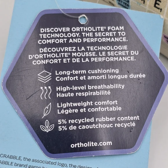 NWT TOMS Scrabble Gameboard Print Faux Fur Lined Alpargata Slip-ons, Women's 12 - Picture 8 of 16